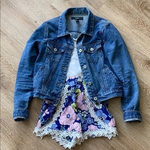 Floral high waisted shorts